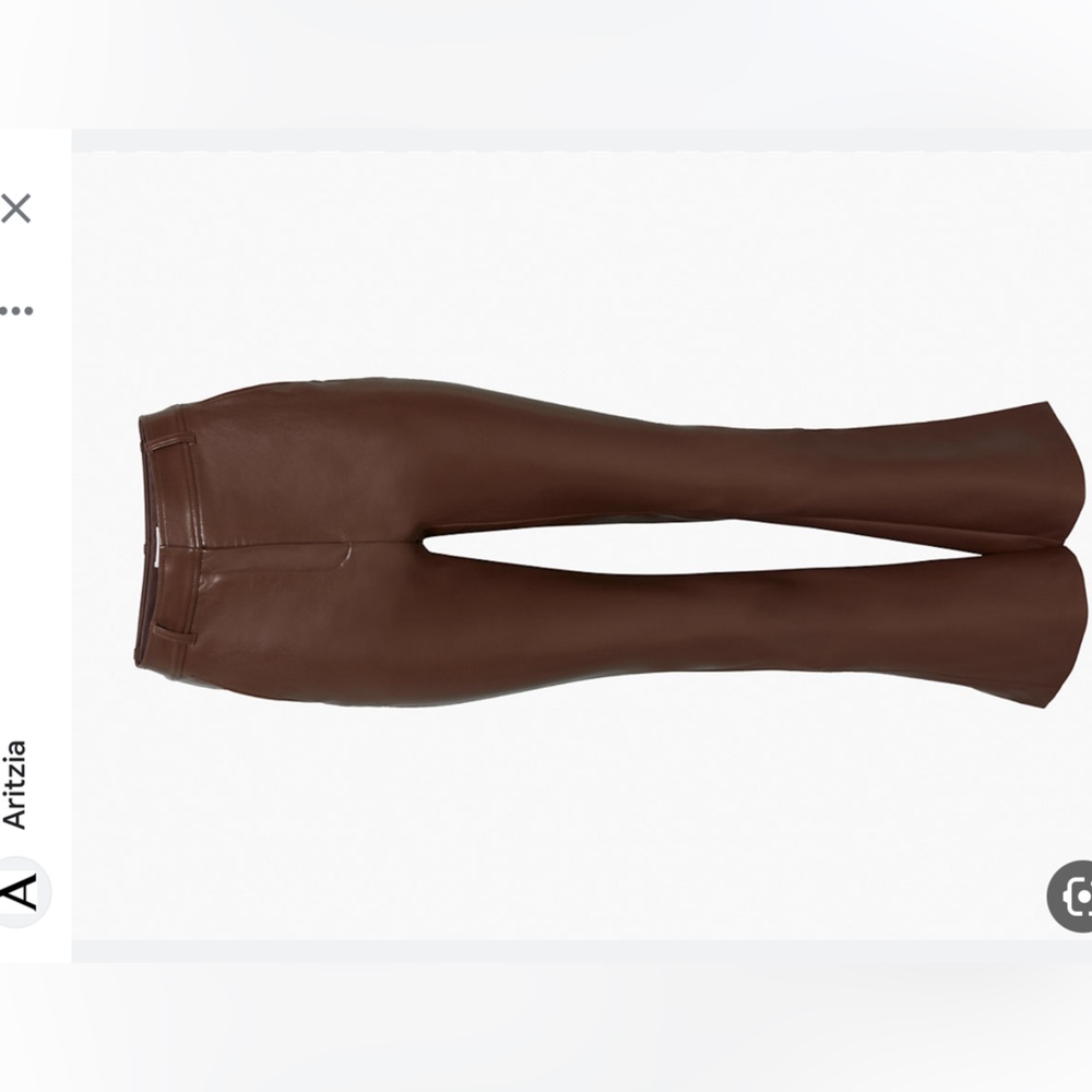 Babaton (Aritzia) faux leather Program Pants - Picture 3 of 6
